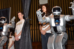 HUBO adult-sized humanoid robots